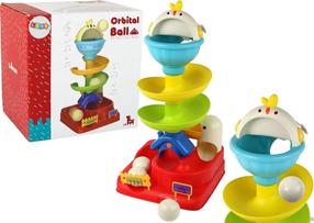 Bokštelis - kamuoliukas Lean Toys Orbital Ball, 20 cm, įvairių spalvų