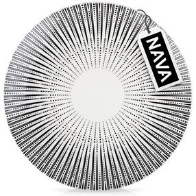 Taldrik prae Nava Iris, Ø 27 cm, valge v./must v.