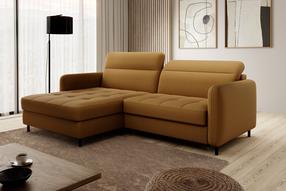 Kampinė sofa Gomsi Manhattan 45, garstyčių sp., kairinė, 165 x 228 cm x 100 cm