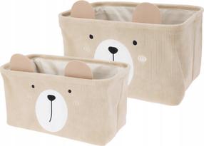 Uzglabāšanas kastes komplekts, paredzēts uzglabāšanai Home Styling Collection Cutie, 14.4 l, bēša krās., 33 x 23 x 19 cm