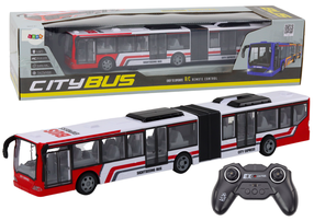 Autobusas City Bus, balta sp./raudona sp.