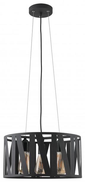 Lampa karināms GTV Melody 2782 OS-MEL-E27-10-DEC, E27, 3 x 40 W, melna krās. / melna krās.