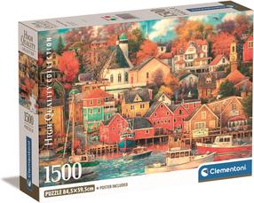 Пазл Clementoni Good Times Harbor 31713, 59.5 см x 84.5 см, 1500 шт., многоцветный