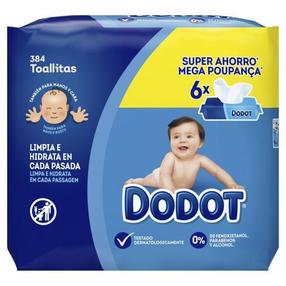 Drėgnos servetėlės kūdikiams Dodot, 1129-34288, 384 vnt.
