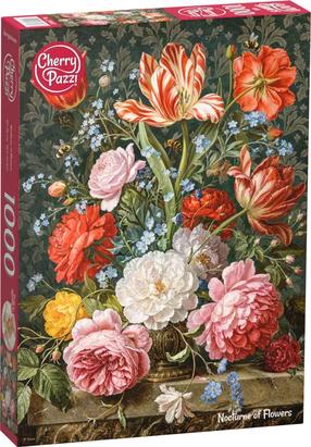 Пазл CherryPazzi Nocturne Of Flowers, 70 см x 50 см, 1000 шт., многоцветный