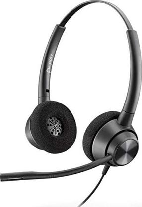 Vadu austiņas Plantronics EncorePro 320 QD, melna krās.