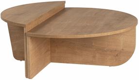 Журнальный столик Nordure Orion, коричневатый цв., 90 см x 90 см x 35 см