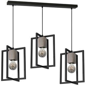 Lampa griesti Milagro Ralph MLP3712, E27, 3 x 60 W, melna krās. / melna krās.