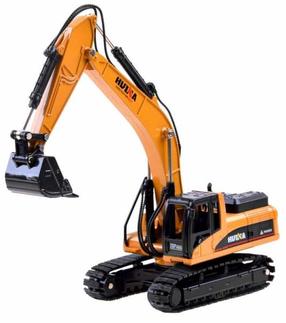  Rotaļu ekskavators Hulna Engineering ZA3910, 1:50, oranža krās.