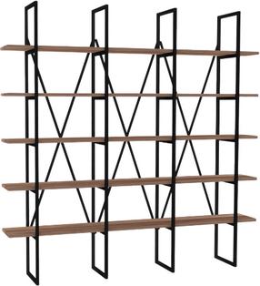 Pastatoma lentyna Kalune Design Beylerbeyi 835PUQ3652, ruda sp./juoda sp., 160 cm x 26 cm x 160 cm