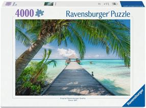 Puzle Ravensburger Dream Beach in the Maldives, 92 cm x 138 cm, 4000 gab.