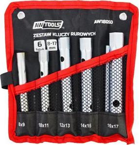Гаечный ключ, набор AWTools AW18050, 8 - 17 мм, 6 шт.