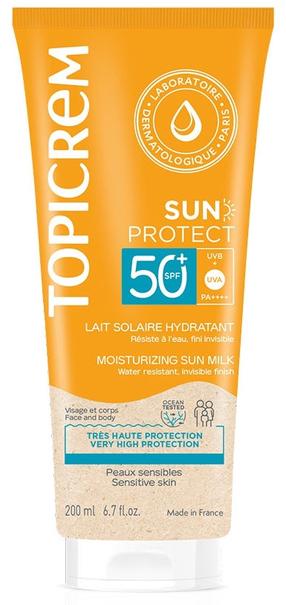 Päevituse hooldusvahend kaitse päikese eest Topicrem SPF50+, 200 ml