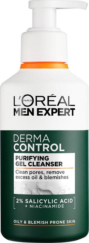 Очищающее средство для лица L’Oréal Paris Men Expert Derma Control Purifying Gel, 260 мл