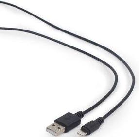 Провод Gembird USB to Apple Lightning USB 2.0 A male, Apple Lightning, 2 м, черный цв.