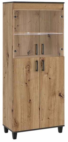 Vitrina ADRK Pola 05, artisan oak sp., 40 cm x 80 cm x 193 cm