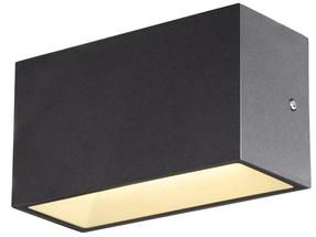Sieninis lauko šviestuvas SLV Sitra M Up/Down, 7W, LED, IP65, antracito sp., 20 cm x 11 cm