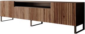 TV staliukas ADRK Miro, ruda sp./juoda sp., 200 cm x 41 cm x 53 cm