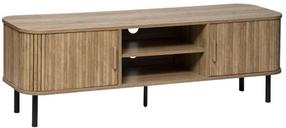 TV staliukas Colva, ruda sp./juoda sp., 140 cm x 40 cm x 46 cm
