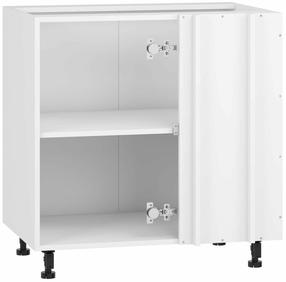 Karkass, nurga alumise kapi jaoks Vento DN-100/82, 52 cm x 100 cm, 82 cm, valge v.