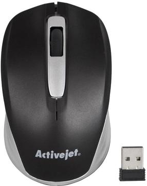 Bezvadu datora pele ActiveJet AMY-313, melna krās.