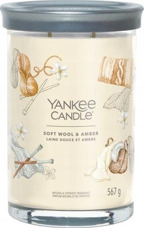 Küünal, lõhna Yankee Candle Soft Wool & Amber, 100 h, 567 g, valge v.