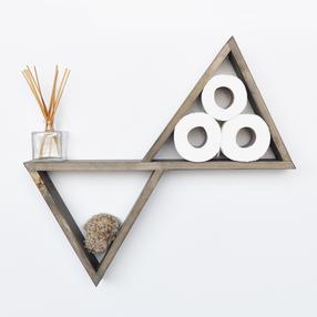 Sieninė lentyna Kalune Design Aa004, ruda sp., 50 cm x 55 cm x 9 cm