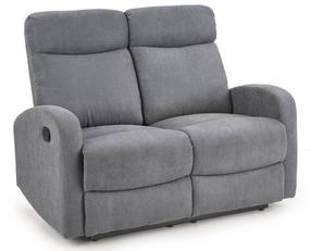 Sofa-reklaineris Oslo 2S, pilka sp., 128 x 95 cm x 100 cm