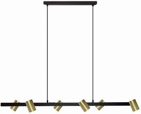 Šviestuvas kabinamas Light Prestige Snow 6 LP-731/6L GD, GU10, 6 x 50 W, aukso sp. / juoda sp.