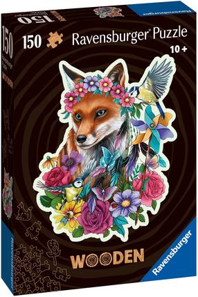 Деревянный пазл Ravensburger Colorful Fox 17512, 26 см x 20 см, 150 шт.