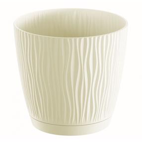 Gėlių vazonas Prosperplast Sandy P DSY110P, plastikinis, Ø 11 cm, smėlio sp.
