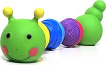 Lavinimo žaislas Lalaboom Agile Caterpillar Kulko Universal blocks, įvairių spalvų, 6 vnt.