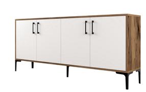 Komoda Kalune Design Kiev 845HCT5302, ruda sp./balta sp., 78 cm x 180 cm x 35 cm