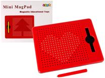 Magnetinis žaislas Lean Toys Mini MagPad, raudona sp., 380 vnt.