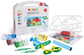 Plastilino rinkinys, su priedais Primo House, įvairių spalvų