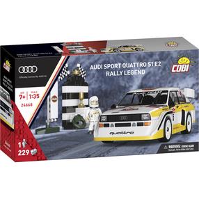 Konstruktorius, automobilis Cobi Audi Sport Quattro S1 E2 Rally Legend 24668, 229 vnt., įvairių spalvų