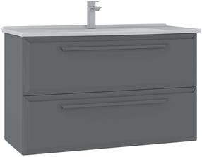 Vannas istabas skapis ar izlietni Kalune Design Nuvola, pelēka krās., 50 cm x 100 cm x 62 cm