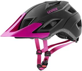 Шлемы велосипедиста для женщин Uvex Access, черный цв./розовый цв., 57-61 cm