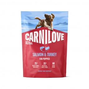 Kuiv koeratoit Carnilove Active Puppy, kalkun/lõhe, 1.5 kg