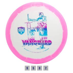 Diskgolfo diskas Discmania S-Line Horizon Vanguard, 21 cm x 21 cm, balta/rožinė