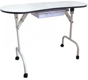 Rašomasis stalas Folding Table 4031, 94 cm x 44 cm, 72 cm, balta sp./juoda sp.