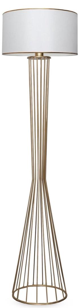 Stāvlampa Opviq AYD 3077, 60 W, E27, zelta krās./balta krās.