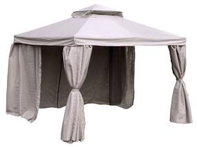 Pavėsinė Home4you Gazebo LEGEND, 300 x 200 cm, šviesiai ruda sp.
