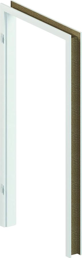 Prekė su pažeista pakuote. Durų stakta 120-140, 210.8 cm x 88.6 cm x 12 cm, kairinė, balta sp.