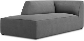 Sofa Micadoni Home Ruby Structured Fabric Chaise Longue, pilka sp., kairinė, 181 x 93 cm x 69 cm