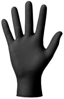 Pirštinės Mercator Powergrip 10-23003M, juoda sp., 8/M, 50 vnt.