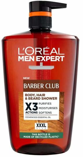 Dušigeel ja šampoon L’Oréal Paris Men Expert Barber Club, 1000 ml