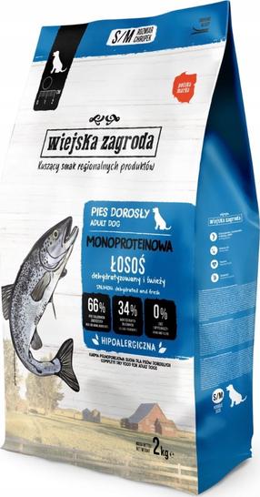 Sausas šunų maistas Wiejska Zagroda, lašiša, 2 kg