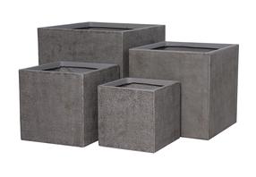 Puķu pods Domoletti LT24948-3S, keramika/māls, Ø 37 cm, pelēka krās.