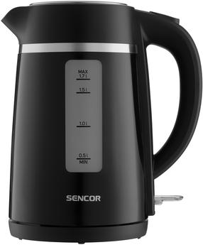 Электрический чайник Sencor SWK 2710BK, 1.7 л, черный цв.